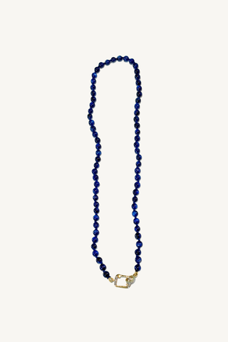 blue lapis beaded necklace
