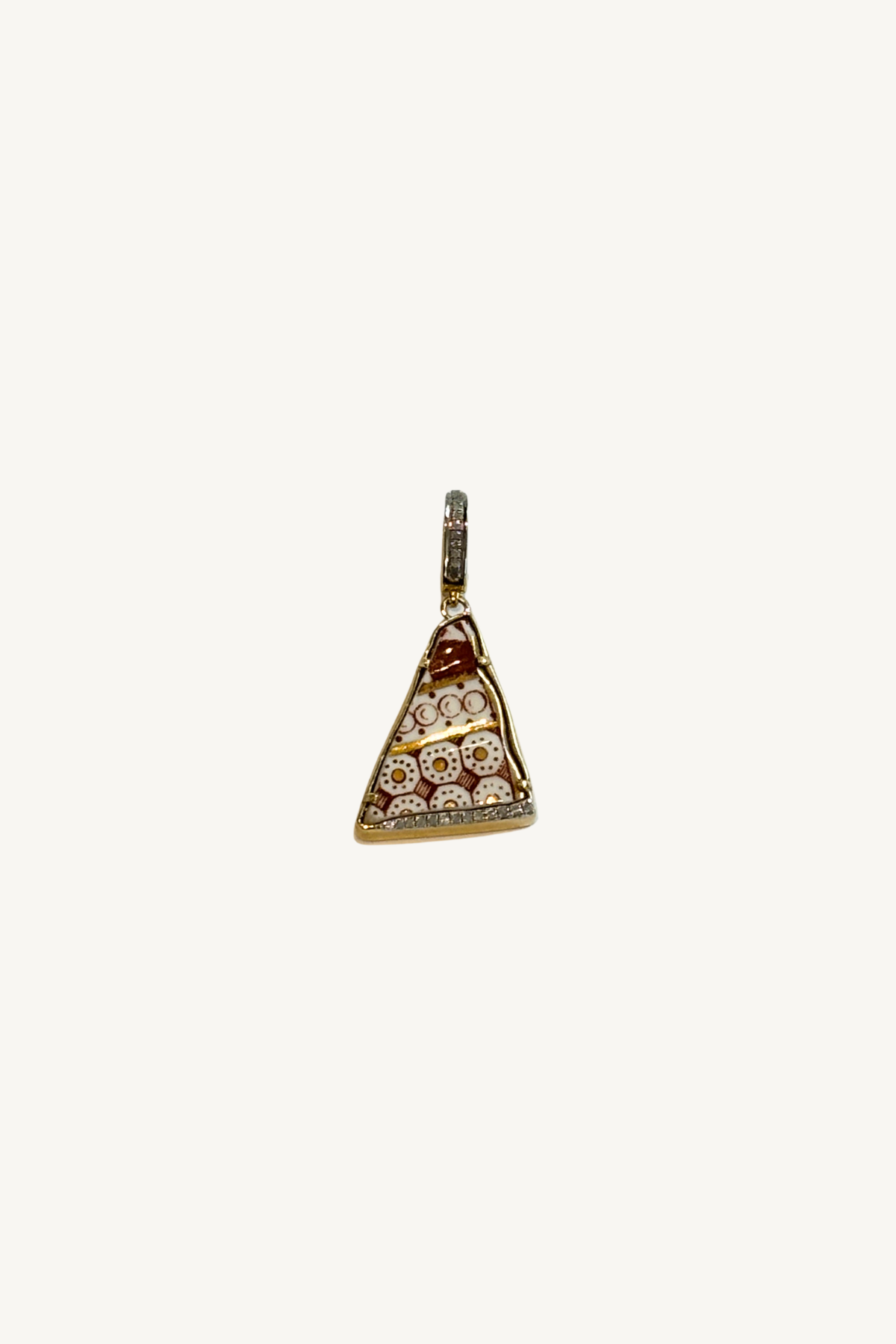 triangle porcelain pendant