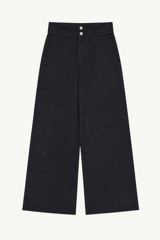 flare pants - dark navy