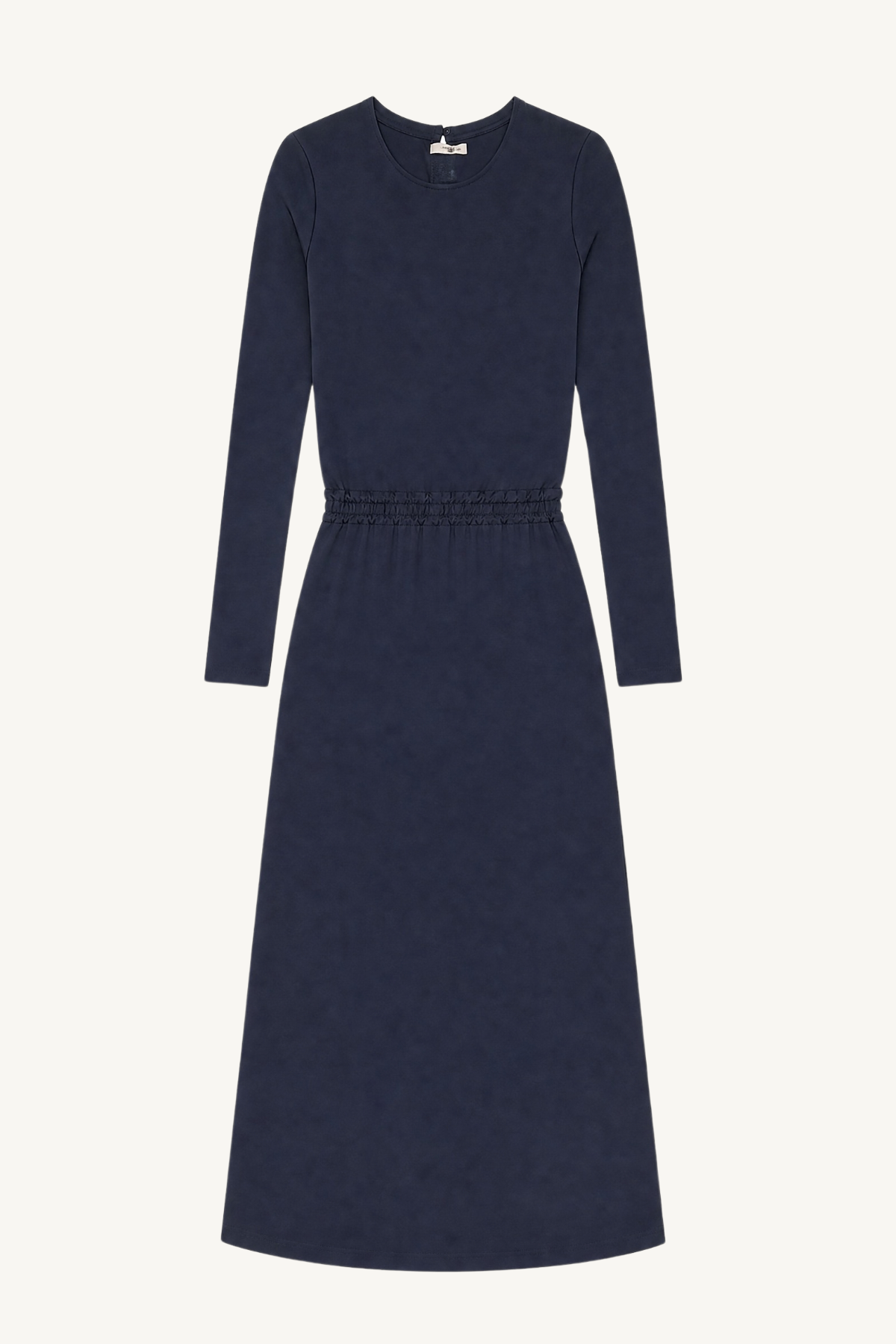 bias cut dress - blueberry satin