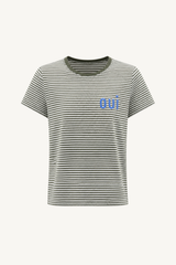 classic tee - cotton/linen mini stripe oui