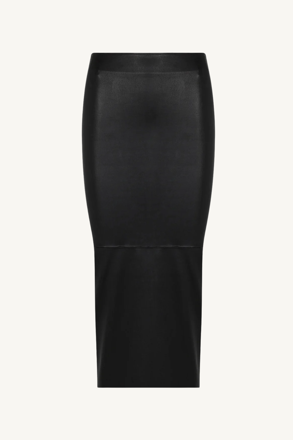 tube skirt - black leather