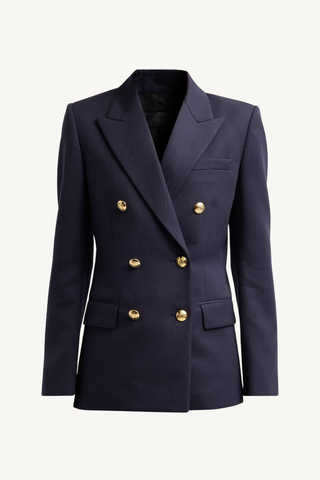bruni double breasted jacket - midnight
