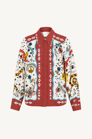 french cuff shirt - curio scarf
