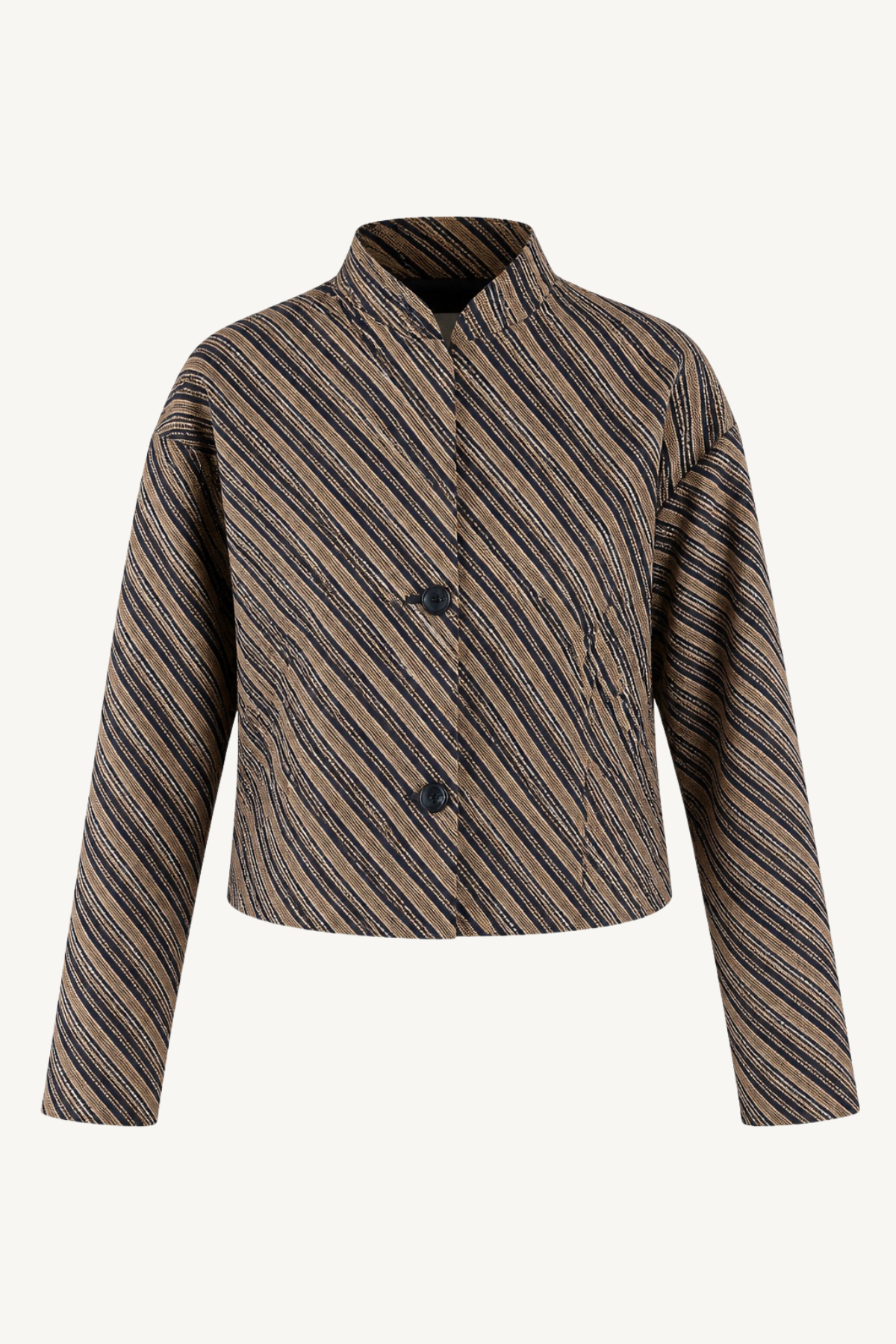 quilted jacket - diagonal stripes