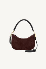 petit moyen messenger - suede w/whipstitch