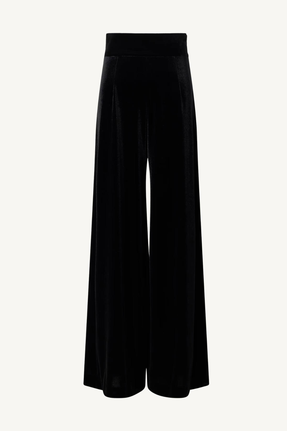 egnazia trousers - stretch velvet nero
