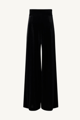 egnazia trousers - stretch velvet nero