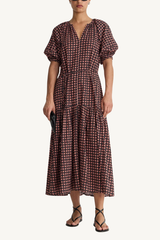 otillie maxi dress - foulard red