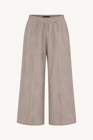 wide leg pants - taupe