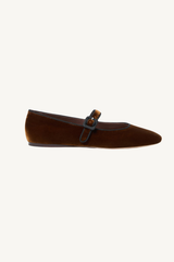 ginger mary jane flat - brown