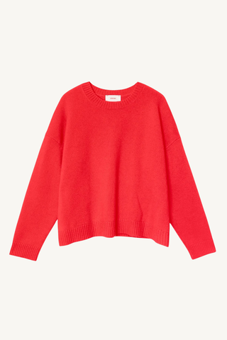 lela sweater - apple red