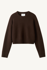 cashmere top - mocha