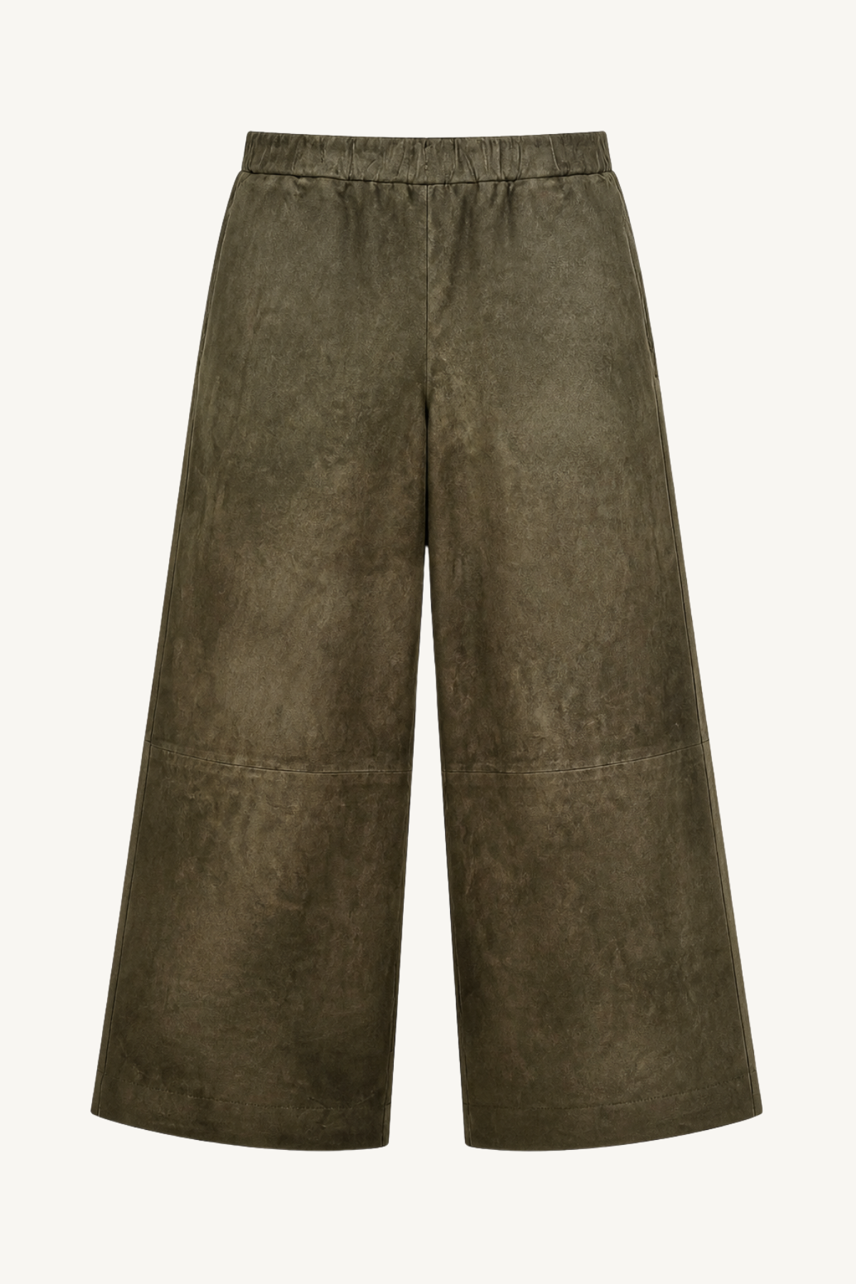 suede culottes - loden