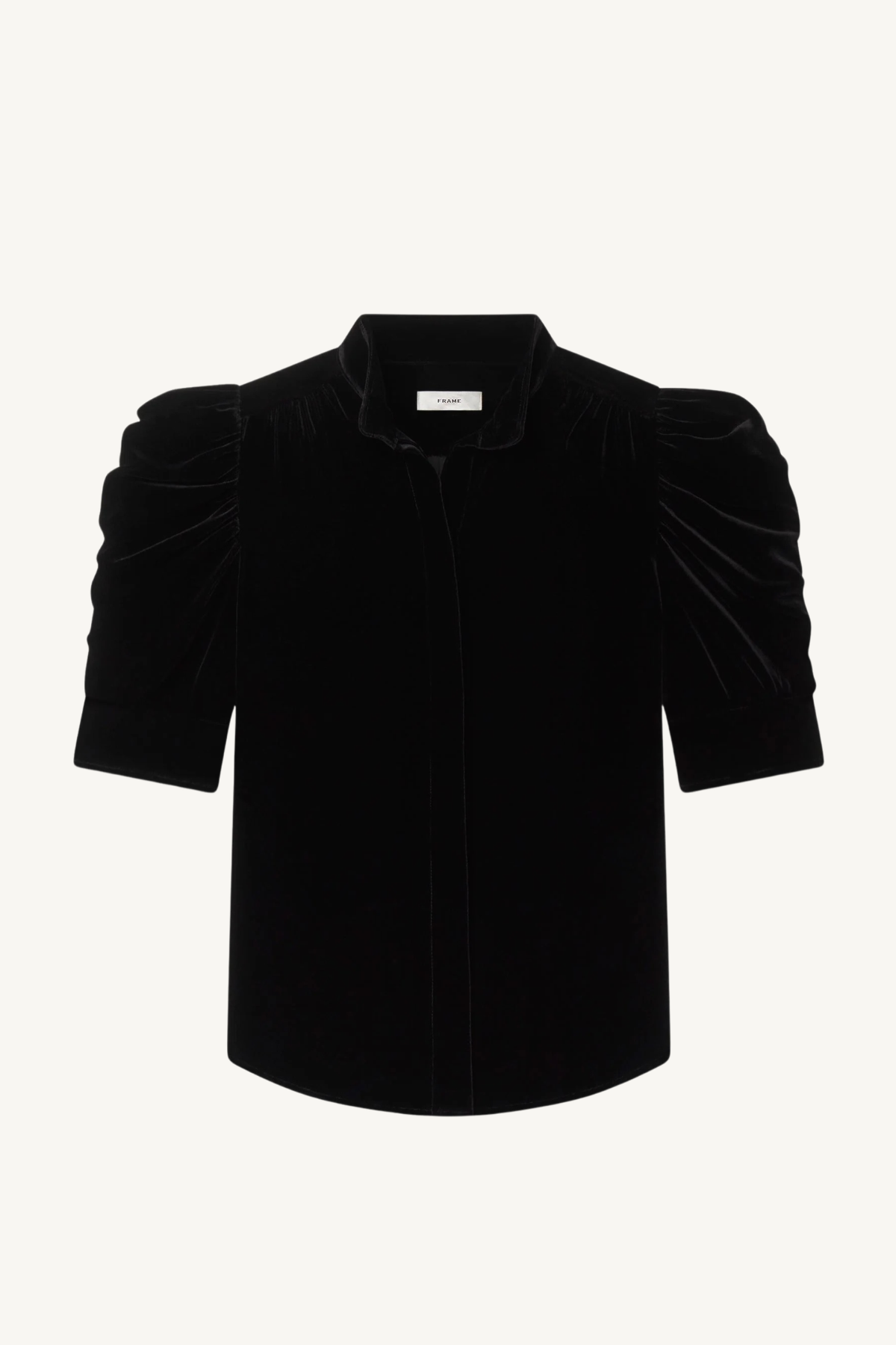velvet gillian top - black