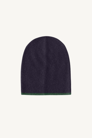 benson beanie - midnight blue blue/ cypress green
