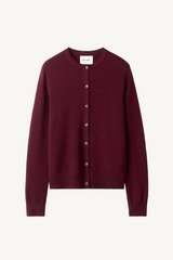 long sleeve cardigan - bordeaux