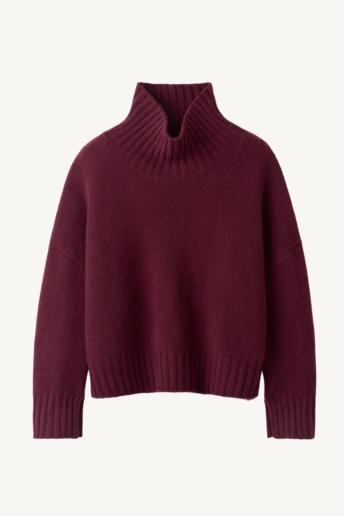 girlfriend turtleneck - bordeaux