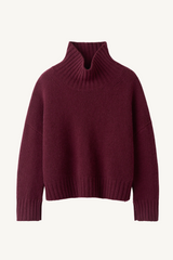 girlfriend turtleneck - bordeaux