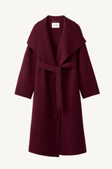 long coat - bordeaux