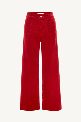 le slim palazzo corduroy - lipstick
