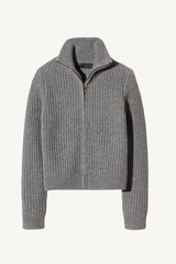 arlen cardigan - medium grey melange