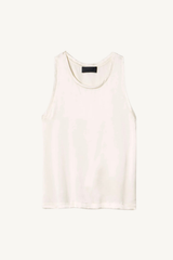 moka tank silk top - ivory
