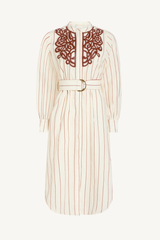fletcher dress - henna stripe