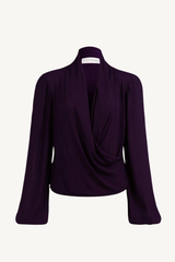 tea blouse - plum