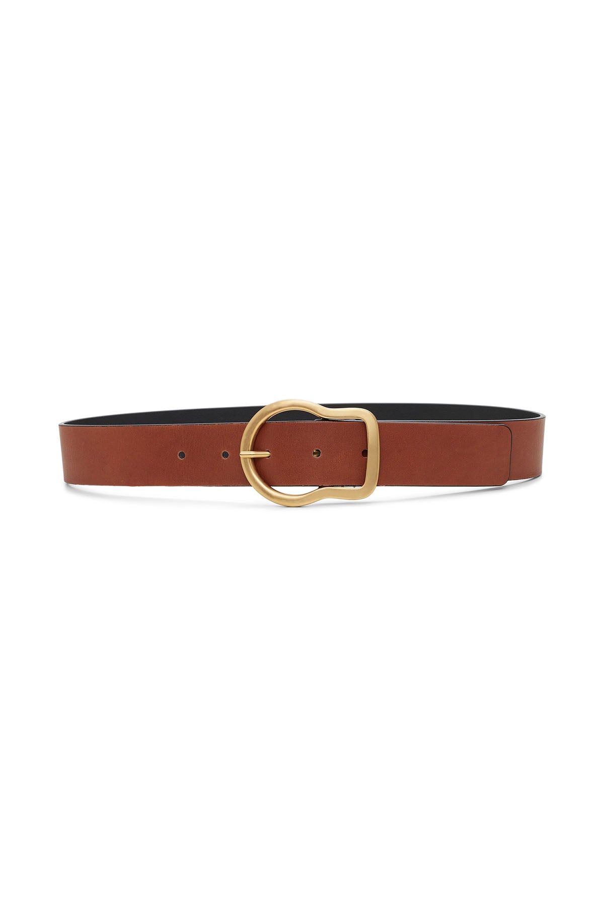 bold statement belt - cognac