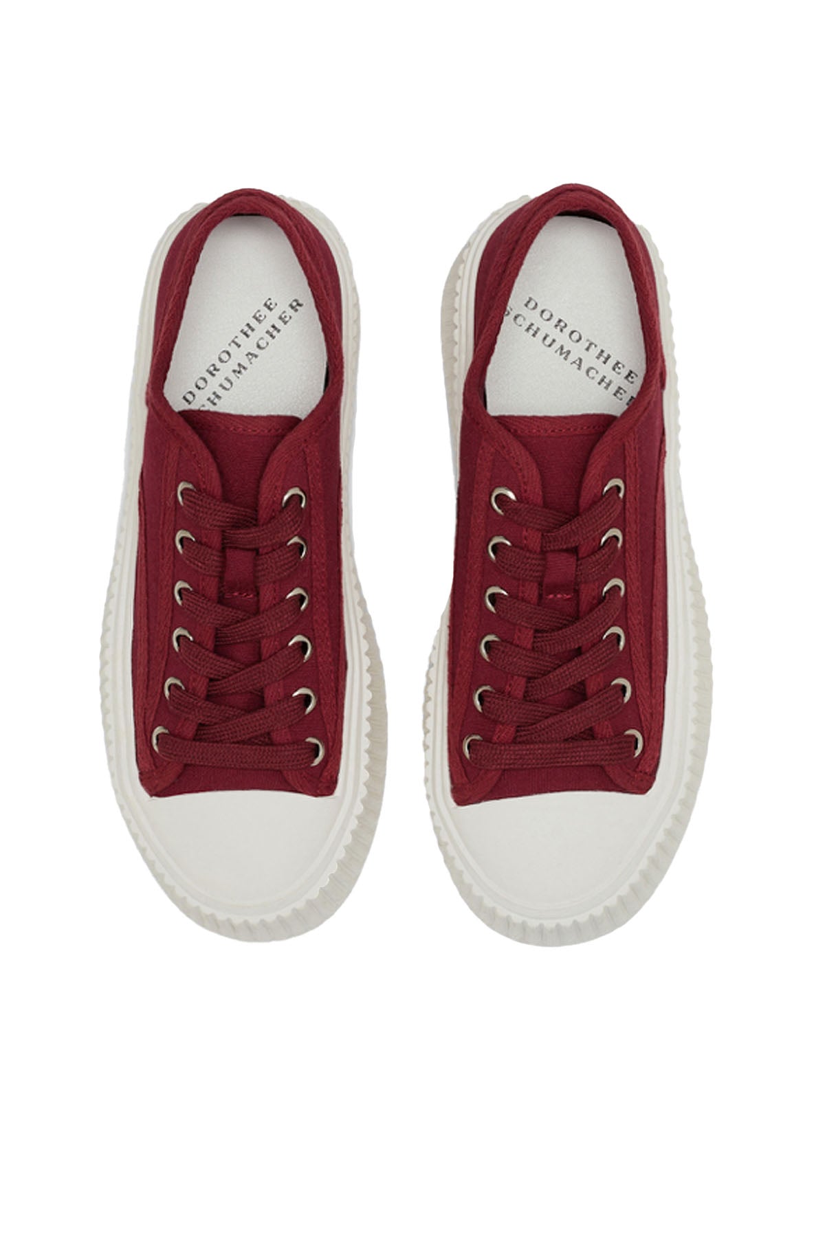 floral sportiness platform sneaker - cranberry