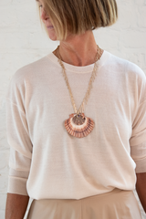 refined essentials pullover - ivory