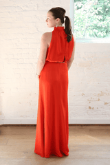 damara dress - spicy orange