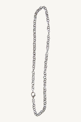 hammered silver chain - 33"