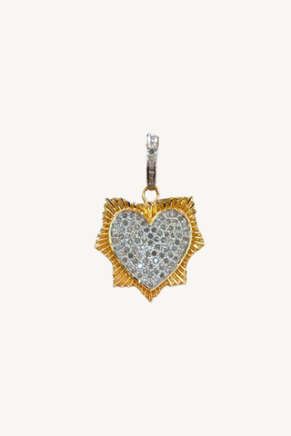 diamond heart pendant
