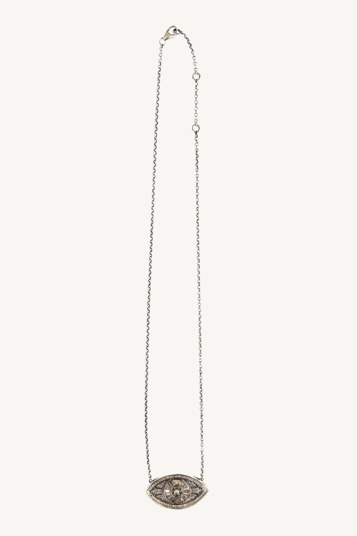 diamond evil eye necklace
