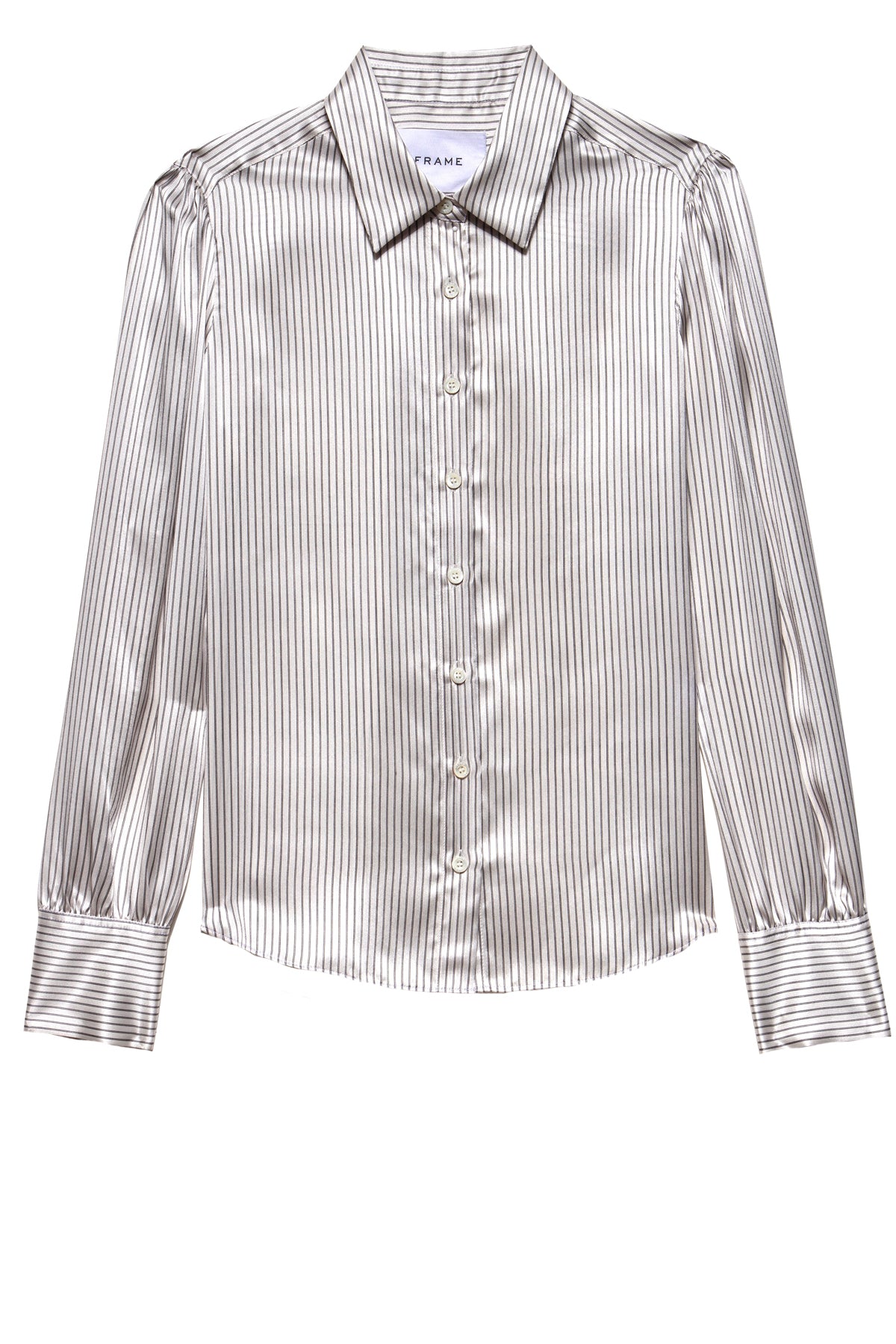 victorian button up blouse - bone multi