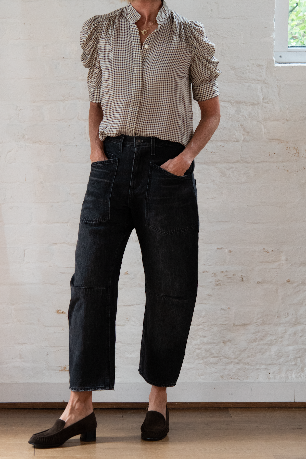 shon jean - stone black wash