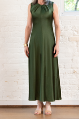 emily dress - forest green