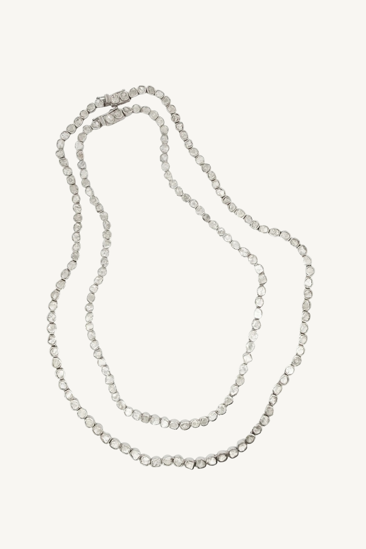 15" diamond tennis necklace