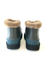 fiona shearling ankle boot - deep sea