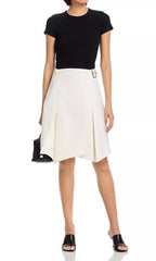 two toned handkerchief wrap skirt - tofu