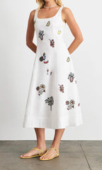 soren dress - optic white