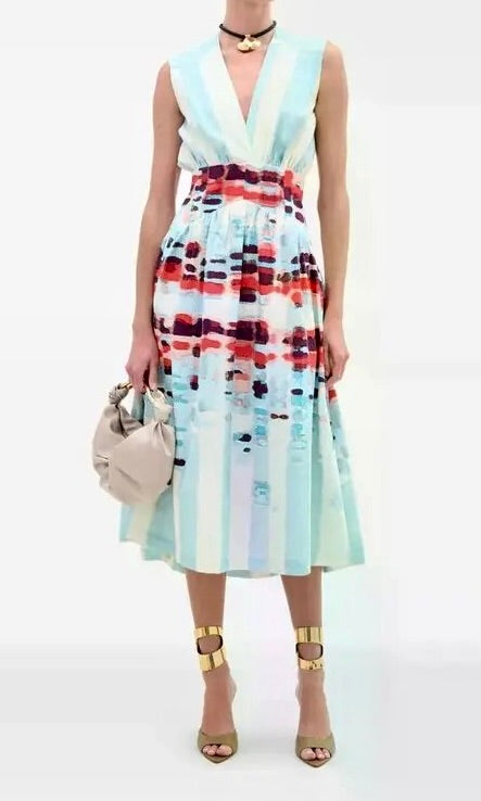 jocelyn dress- aqua watercolor