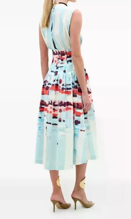 jocelyn dress- aqua watercolor