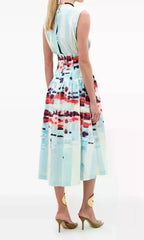 jocelyn dress- aqua watercolor