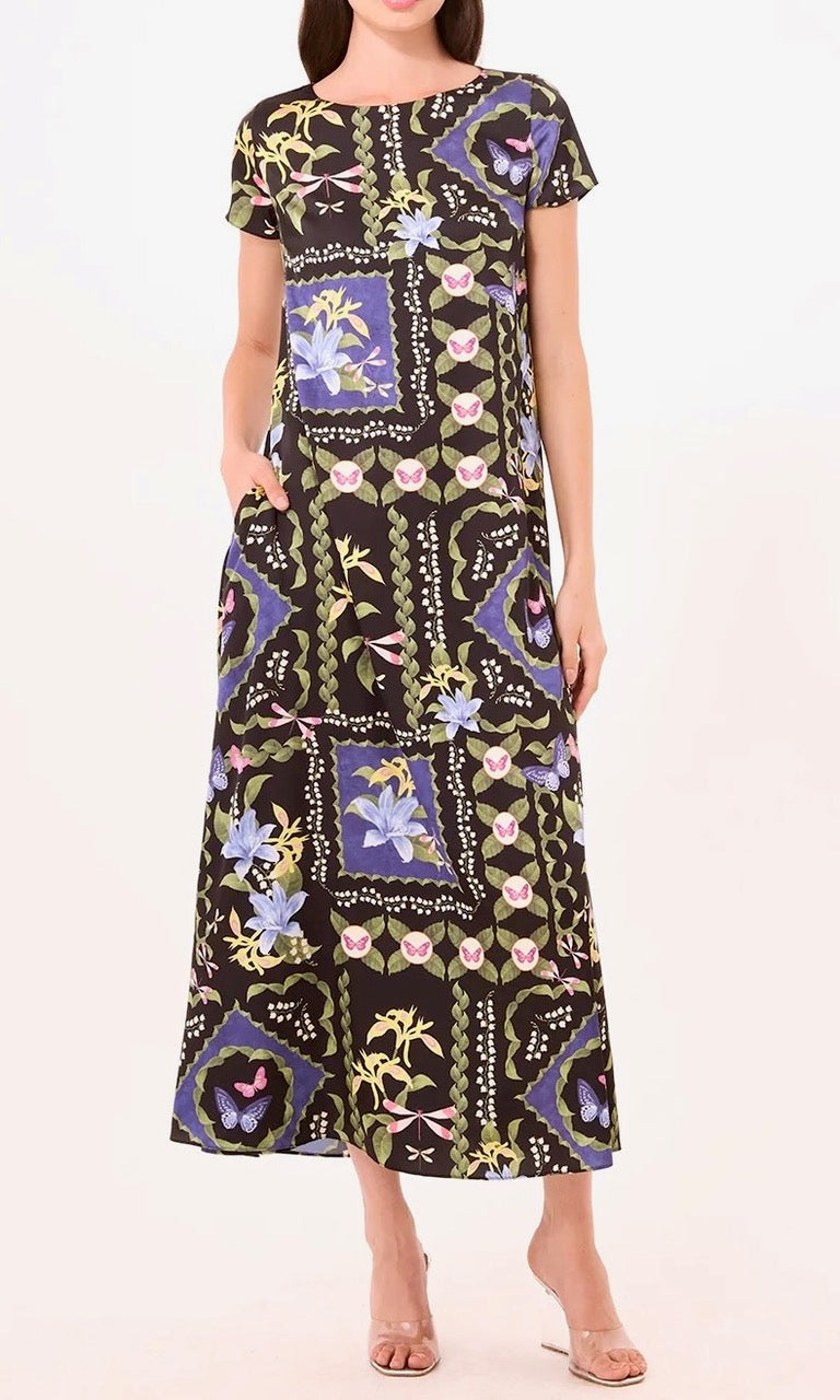 calliope dress - patchwork butterfly