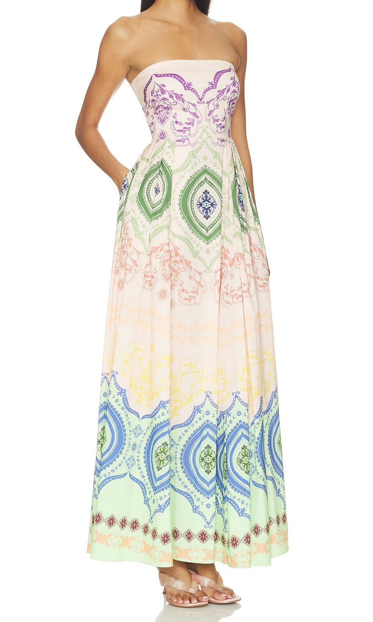 maddie dress - rainbow ceramic