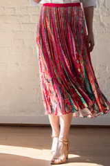 kim skirt - mosaic stripe