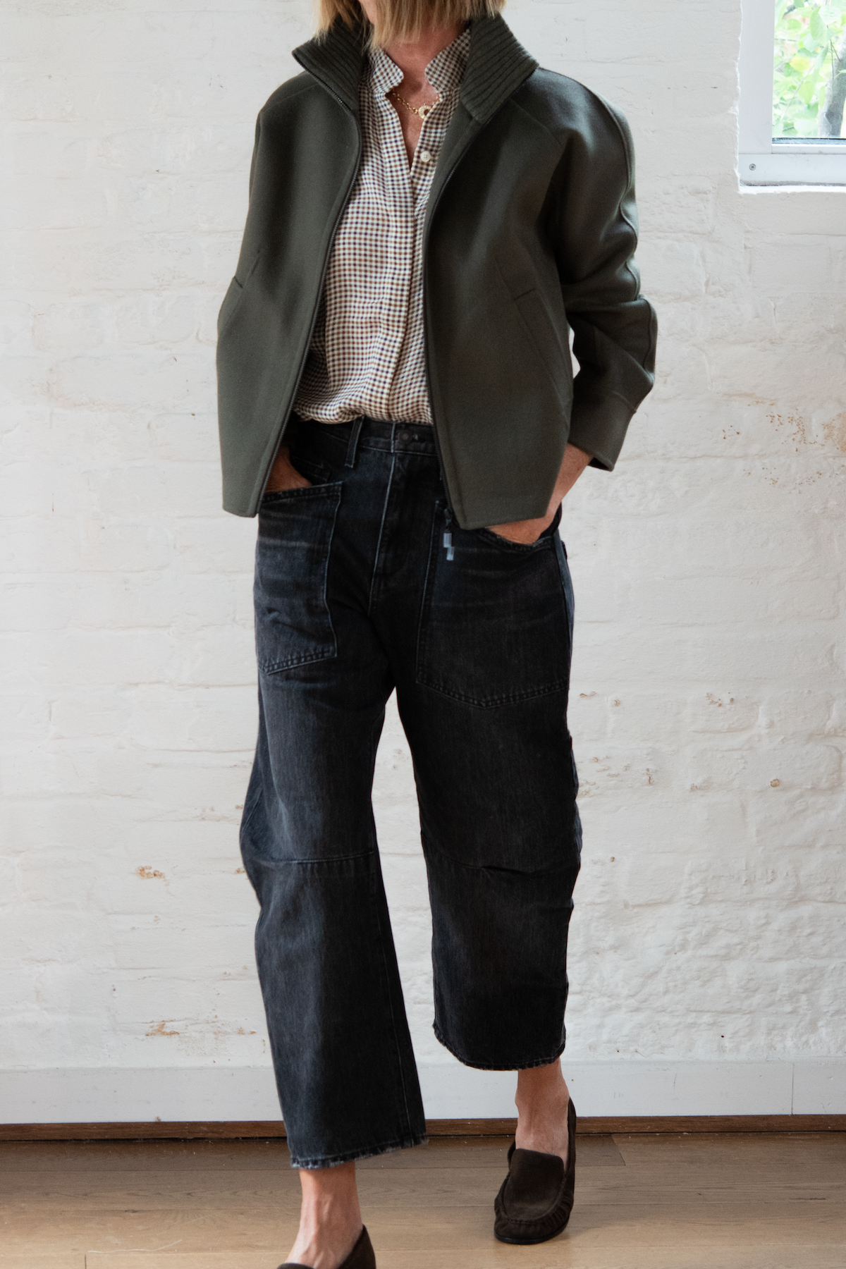 shon jean - stone black wash